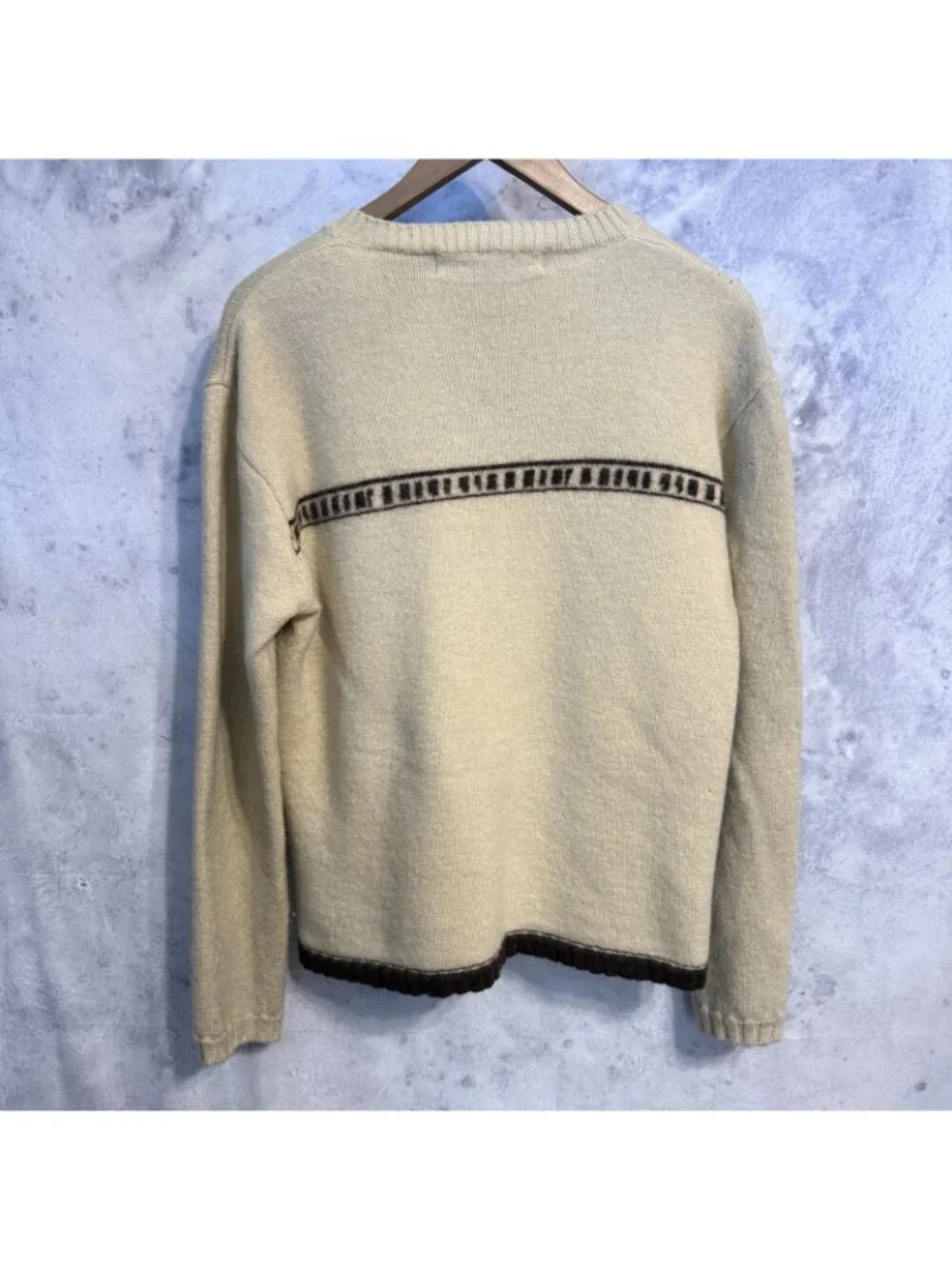 Vintage Burton Snowboards Virgin Wool Sweater Mens Large V Neck